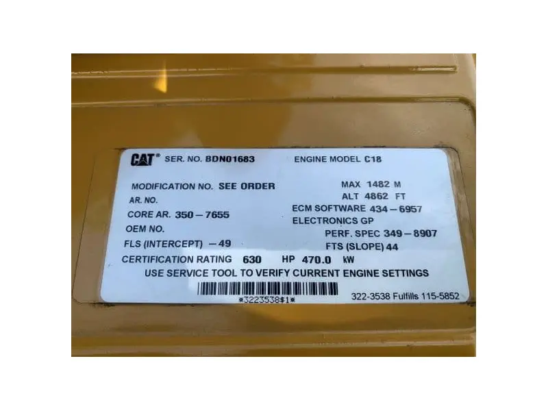 CATERPILLAR C18 W RADIATOR