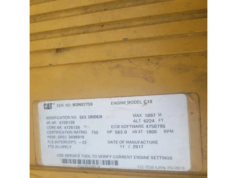 2017 CATERPILLAR C18
