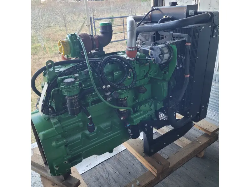 JOHN DEERE 6068T REMAN POWER UNIT WITH RADIATOR NO ECM