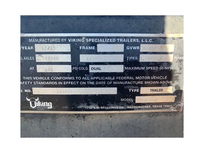 2016 VIKING TRAILER