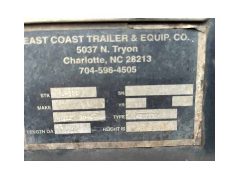 1993 FONTAINE 45' FLATBED